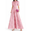 Women’s Embossed Puff Sleeve Maxi Dress