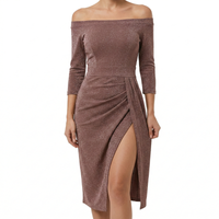 Women’s Elegant Guest Dress with Strapless Design and Flowing Silhouette