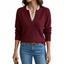 Women’s Sweater with V-Neckline and Lace Detail