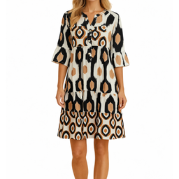 Women’s Printed Pattern Midi Dress