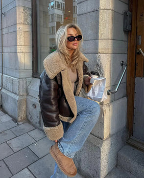 Urban Shearling Aviator Jacket