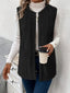 Vest | Textured Sleeveless, Open Front Design 7