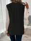 Vest | Textured Sleeveless, Open Front Design 8
