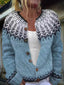 Women’s Cream Snowflake Knitted Cardigan