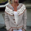 Women’s Cream Tonal Knitted Cardigan