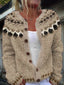 Women’s Cream and Black Fair Isle Knitted Cardigan