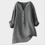 White Blouse | V-Neck, Lightweight Cotton-Linen Blend 3