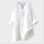 White Blouse | V-Neck, Lightweight Cotton-Linen Blend 4