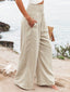 Wide Leg Pants | Linen Fabric, Relaxed Fit 2