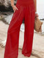 Wide Leg Pants | Linen Fabric, Relaxed Fit 4