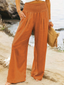 Wide Leg Pants | Linen Fabric, Relaxed Fit 5