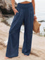 Wide Leg Pants | Linen Fabric, Relaxed Fit 7