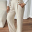 Wide Leg Pants | Tailored High Waist, Flowing Silhouette 0