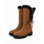Winter Boots | Fur-Trimmed Top, Knee-High Lace-Up Design 0