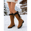 Winter Boots | Fur-Trimmed Top, Knee-High Lace-Up Design 1