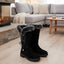 Winter Boots | Fur-Trimmed Top, Knee-High Lace-Up Design 10