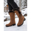 Winter Boots | Fur-Trimmed Top, Knee-High Lace-Up Design 2
