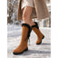 Winter Boots | Fur-Trimmed Top, Knee-High Lace-Up Design 3