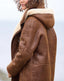 Winter Coat | Faux Fur Lining, Straight Cut Silhouette 0