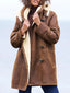 Winter Coat | Faux Fur Lining, Straight Cut Silhouette 1