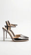 Women’s Ankle Strap Stiletto Heels with Pointed Toe