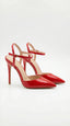 Women’s Ankle Strap Stiletto Heels with Pointed Toe