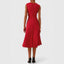 Women’s Asymmetric Hem Draped Midi Dress