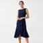 Women’s Asymmetric Hem Draped Midi Dress