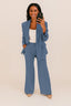 Women’s Blazer and Wide-Leg Trousers Set