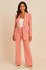 Women’s Blazer and Wide-Leg Trousers Set