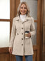 Women’s Button-Front Mid-Length Coat