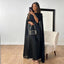 Women’s Cape-Style Maxi Dress with Flowing Silhouette