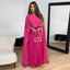 Women’s Cape-Style Maxi Dress with Flowing Silhouette