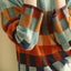 Women’s Checkered Long-Sleeve Turtleneck Sweater