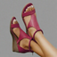 Women’s Strappy Wedge Sandals with Open Toe Design
