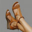 Women’s Strappy Wedge Sandals with Open Toe Design