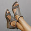 Women’s Strappy Wedge Sandals with Open Toe Design