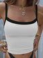 Women’s Cropped Cami Top with Contrast Trim