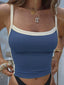 Women’s Cropped Cami Top with Contrast Trim