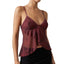 Women’s Cropped V-Neck Wrap Detail Cami Top