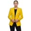 Women’s Double-Breasted Tailored Blazer with Gold Button Detail