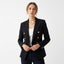Women’s Double-Breasted Tailored Blazer with Gold Button Detail