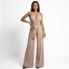 Women’s Elegant Wide-Leg Linen Jumpsuit
