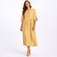 Women’s Embroidered Midi Dress with Relaxed Fit