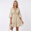 Women’s Eyelet Lace V-Neck Mini Dress