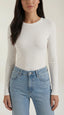 Women’s Fitted Long-Sleeve Crew Neck Top