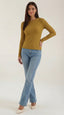 Women’s Fitted Long-Sleeve Crew Neck Top