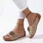 Women’s Floral Detail Slip-On Wedge Sandals