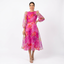 Women’s Floral Print Long Sleeve Midi Dress