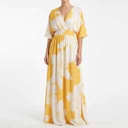 Women’s Floral V-Neck Maxi Dress